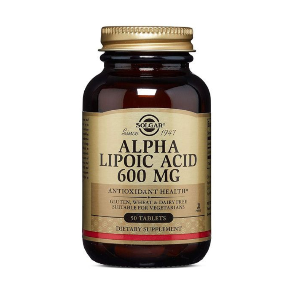 Solgar Alpha Lipoic Acid 600mg Tablets 50’s