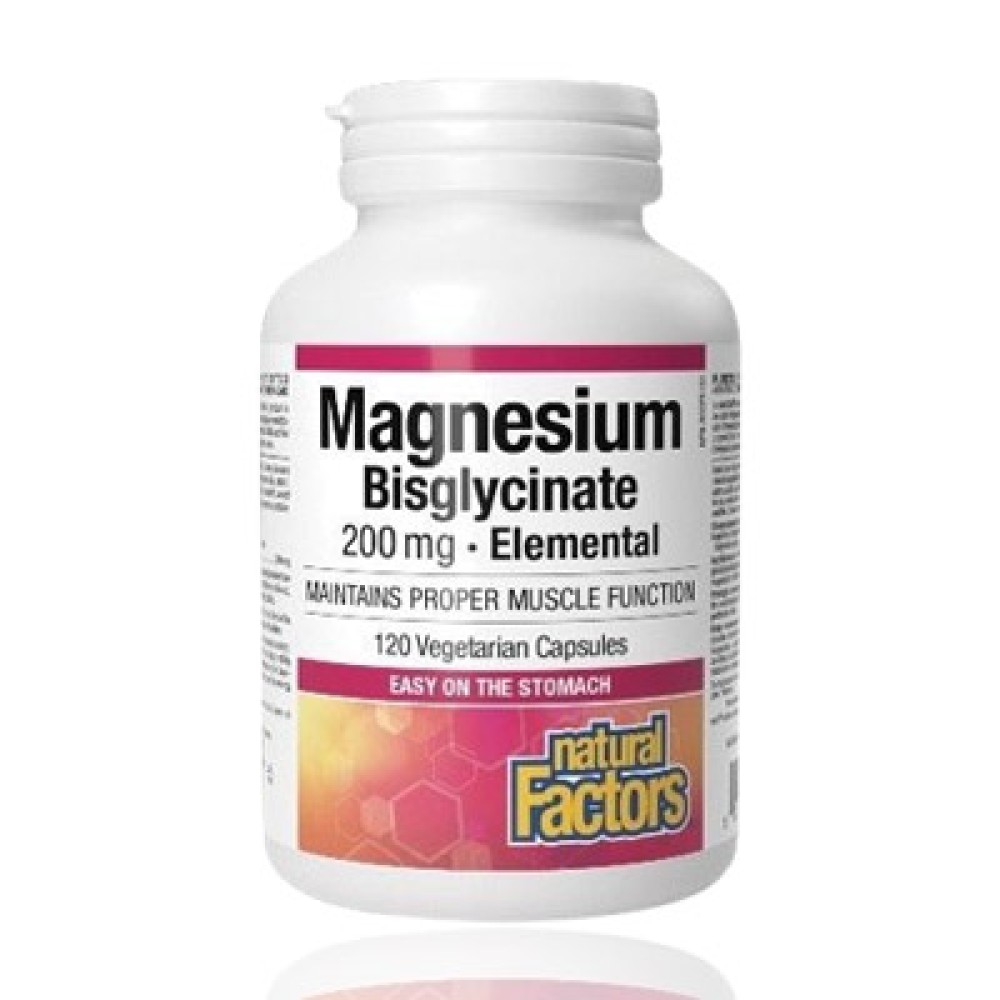 Natural Factors Magnesium Bisglycinate 200Mg 120 Caps