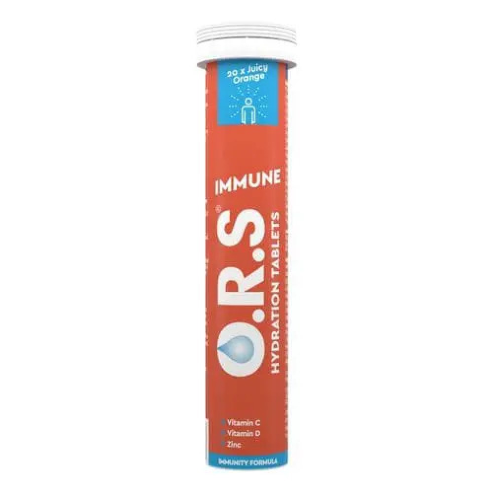 ORS Hydration Tablets Immune Orange 20's