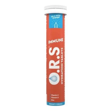 ORS Hydration Tablets Immune Orange 20's