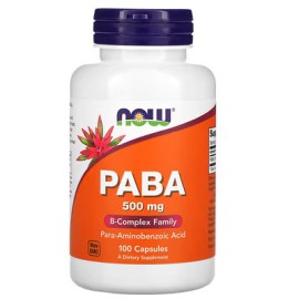 NOW PABA 500Mg Caps 100's