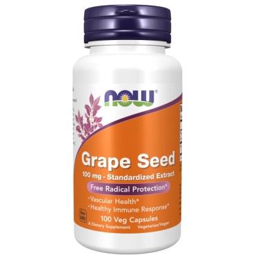 NOW Grape Seed Extract 100mg Caps 100's