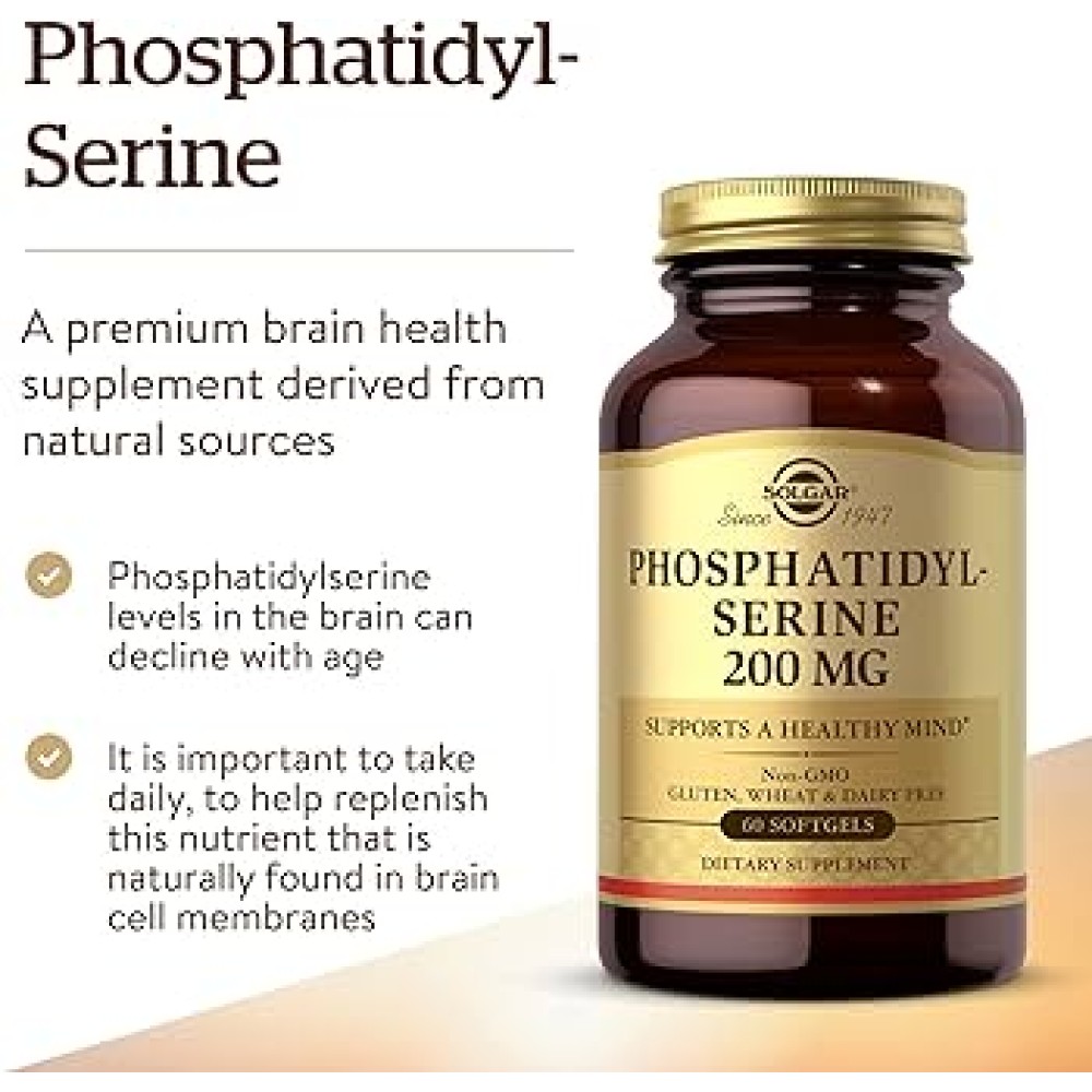 Solgar Phosphatidyl Serine 200mg Softgels 60's