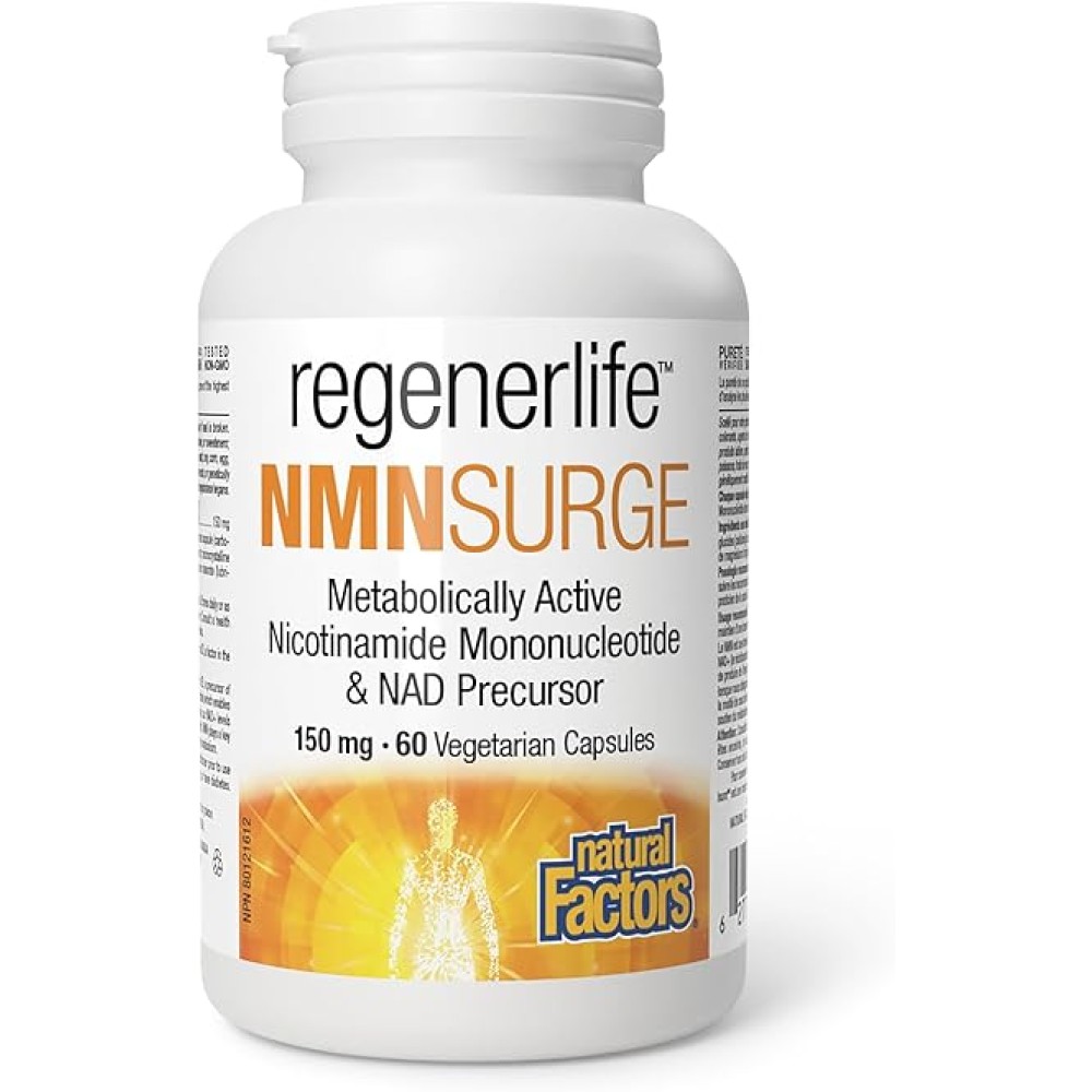 Natural Factors RegenerLife NMN Surge 150 mg per Capsule 60 VCaps 