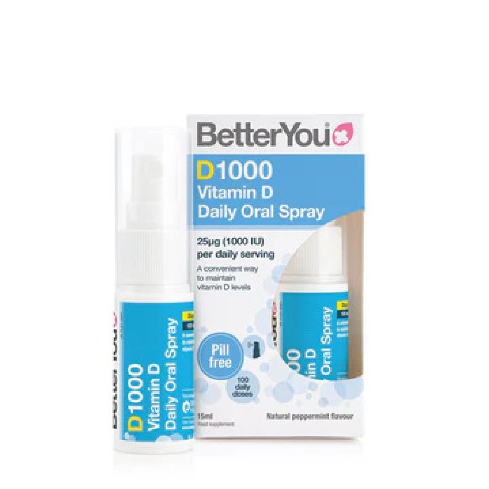 BETTER YOU Dlux Vitamin D3 1000iiu Spray 15Ml
