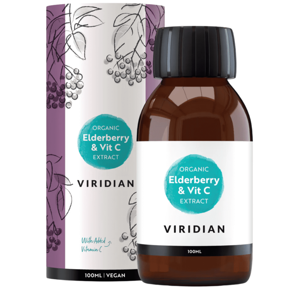 Viridian Organic Elderberry & Vitamin C Extract 100Ml