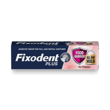 Fixodent Plus Food Barrier Cream - No Flavour 40g