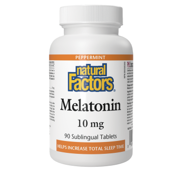 Natural Factors Melatonin 10Mg Sublingual Tablets 90's