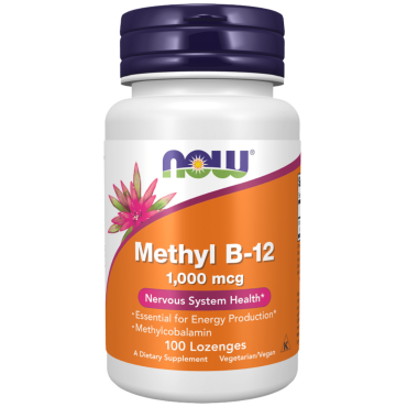 NOW Methyl B12 1000mcg Chewable Lozenges 100s