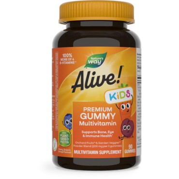 Natures Way Alive Kids Premium Multivitamin Gummies 90S