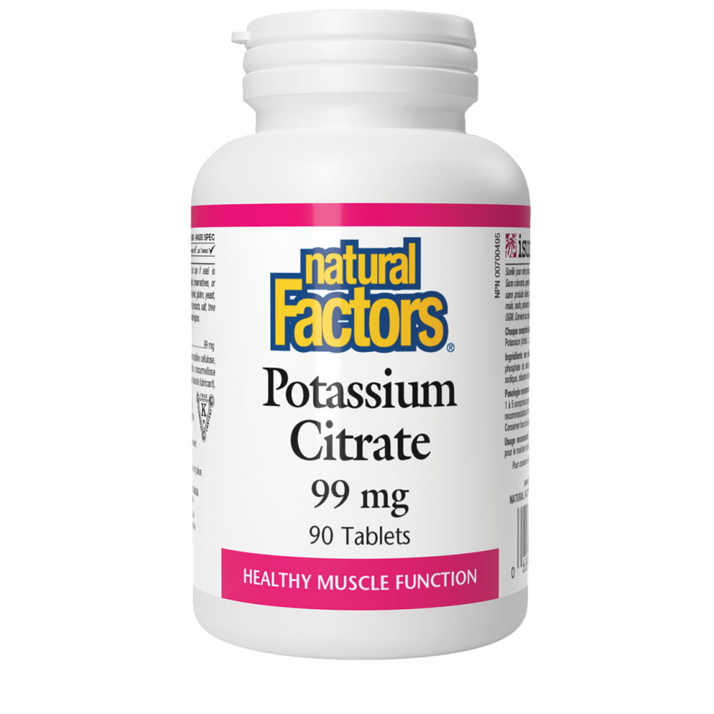 Natural Factors Potassium Citrate 99mg Tab 90's