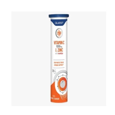 Quest OAD Effervescent Vitamin C 1000mg+ Zinc 10mg +Rosehips Tabs 20's