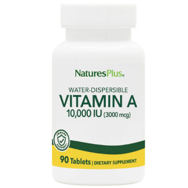 NaturesPlus Vitamin A 10,000 IU Tabs-Water Dispersible 100's