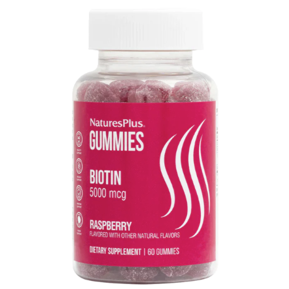 NaturesPlus Biotin Gummies 5000mcg 60's