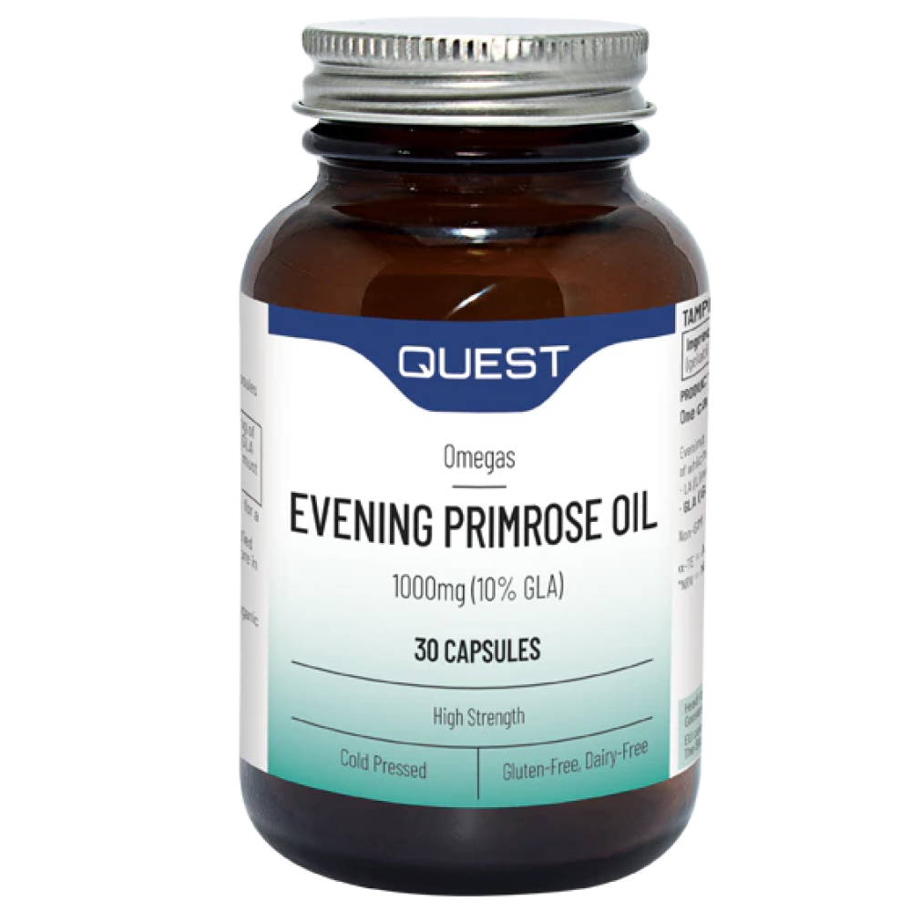 Quest Evening Primrose Oil 1000mg +Vit E Capsules 30's