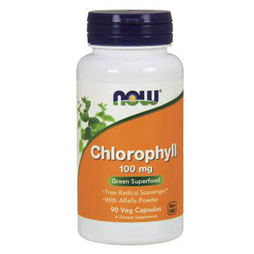 NOW Chlorophyl 100Mg Caps 90's