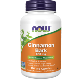 NOW Cinnamon Bark 600mg Caps 120's