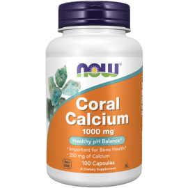Now Coral Calcium 1000 mg Capsules 100's