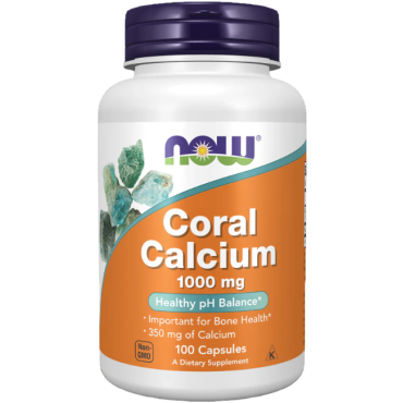 Now Coral Calcium 1000 mg Capsules 100's
