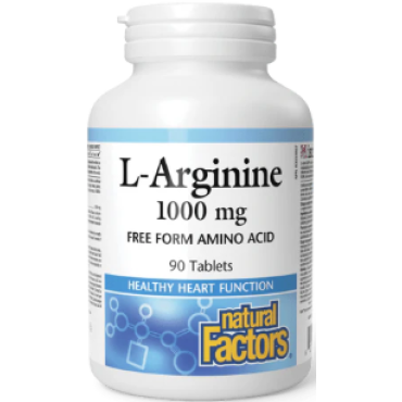 Natural Factors L-Arginine 1000mg Tabs 90's