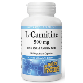 Natural Factors L-Carnitine 500Mg VCaps 60's
