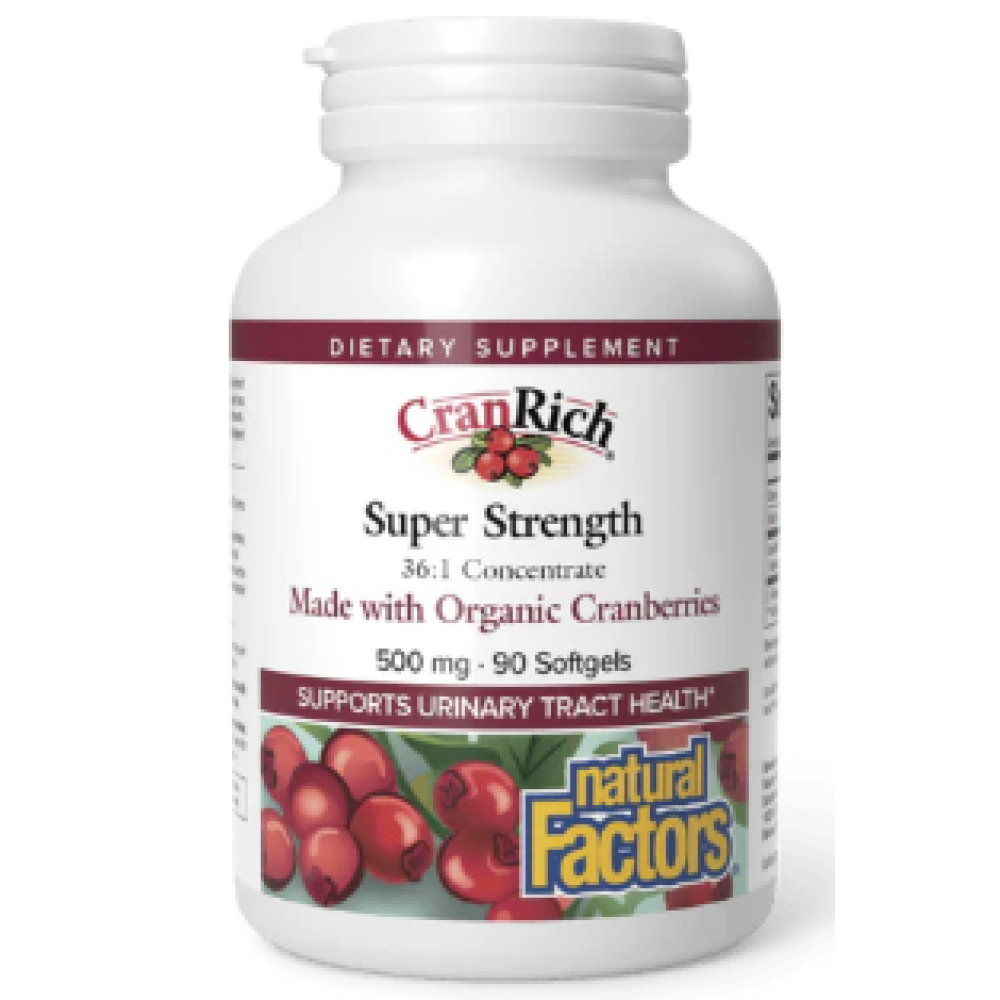 Natural Factors CranRich Cranberry Concentrate 500mg, 90 capsules