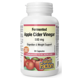 Natural Factors Apple Cider Vinegar 500mg Caps 90s