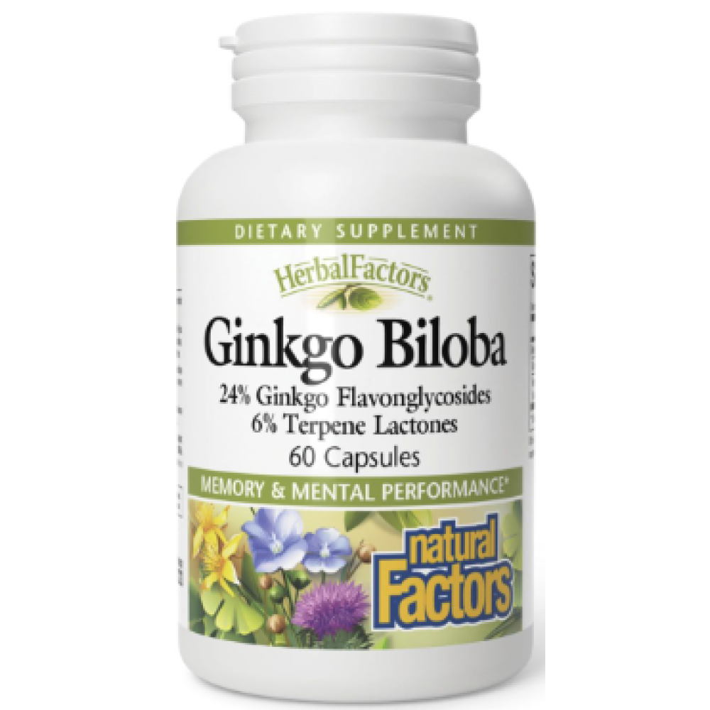 Natural Factors GinkgoBiloba Phyto 60mg Caps 60's