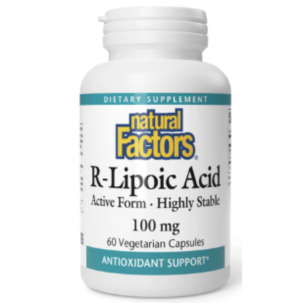 Natural Factors R-Alpha Lipoic Acid 100mg Vcap 60's