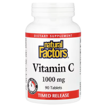 Natural Factors Vitamin C Time Release 1,000 mg 90 Tablets
