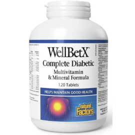 Natural Factors WellBetX Diabetic  120 Tabs