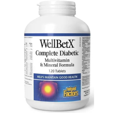 Natural Factors WellBetX Diabetic  120 Tabs