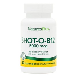 NaturesPlus Shot-O-B12 5000mcg Lozenges 30's