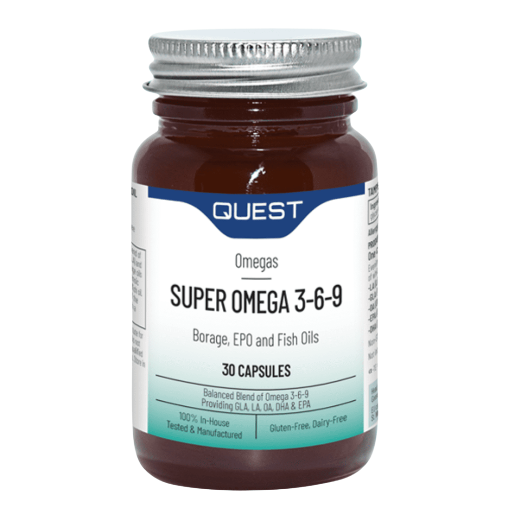 Quest Super Omega 3 + 6 Caps 90’s – Evening Primrose/Borage/Fish Oils