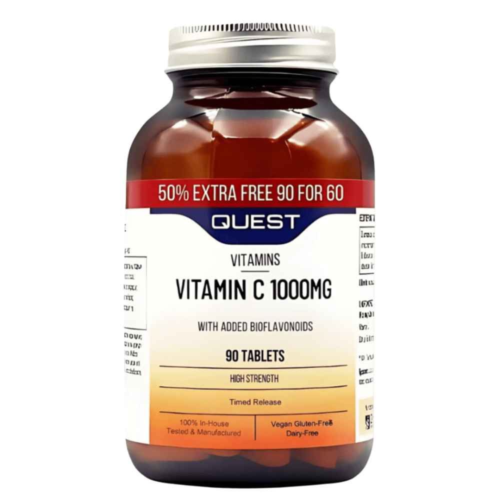 Quest Vitamin C 1000mg With Bioflavanoids Bonus Pack (90 tablets for the price of 60)