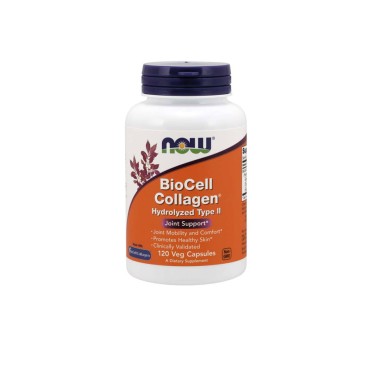 NOW Biocell Collagen Hydrolyzed Type II Vcaps 120’s (Chicken Sternal Cartilage)