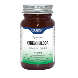 Quest Ginko Biloba 150mg Tablets (Eq. 7500mg) 30's