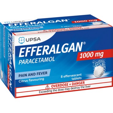 Efferalgan 1g Tablets 8's