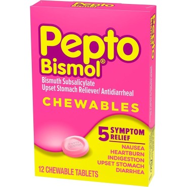 Pepto Bismol Tablets 12's