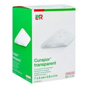 Curapore Transparent Wound Dressing, Sterile 7CM*5CM. 50'S
