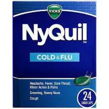 NyQuil cold & flu liquid Liquicaps 24's