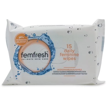 Femfresh Intimate Skin Care Feminine Wipes 15's