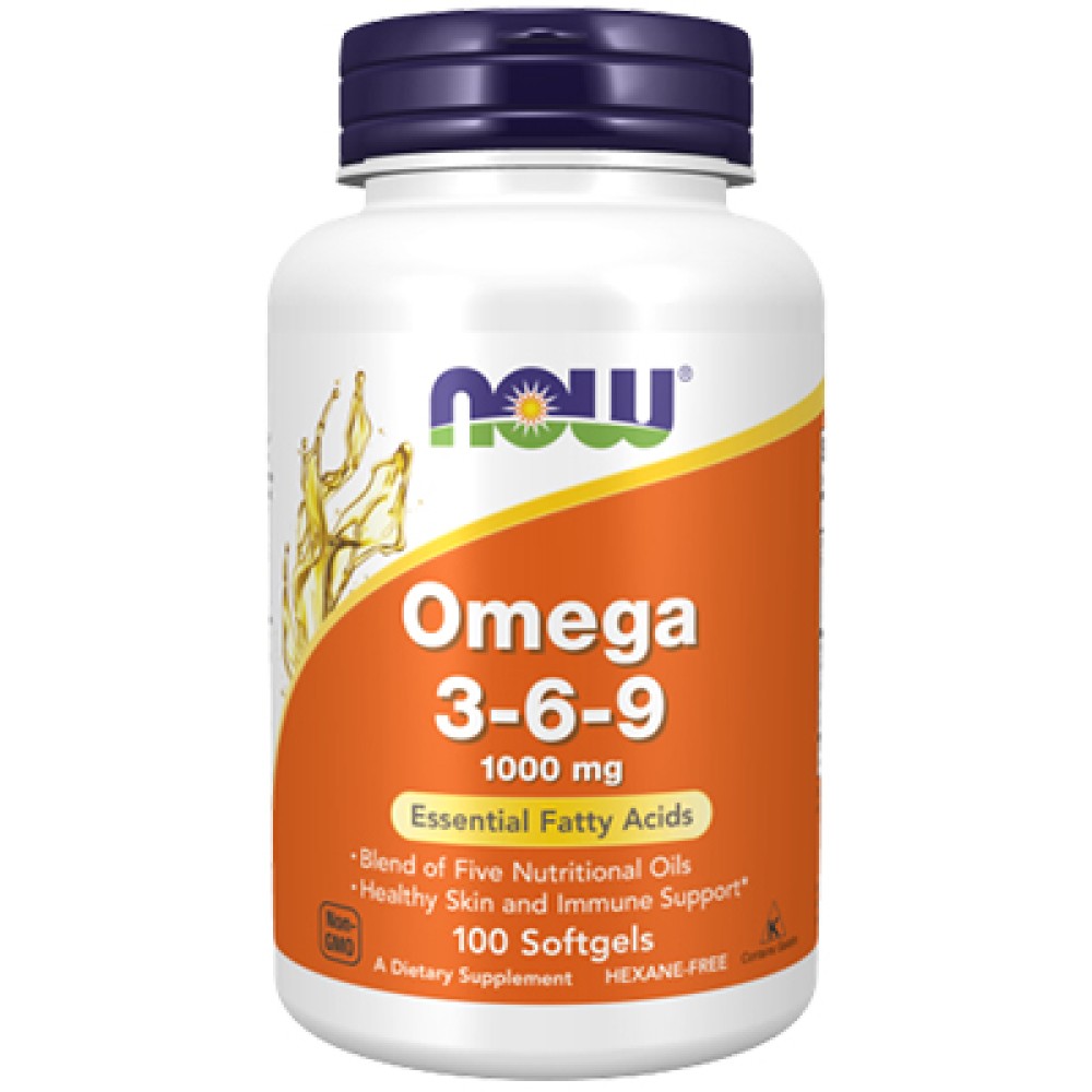 NOW Omega 3-6-9 1000Mg 100 softgels