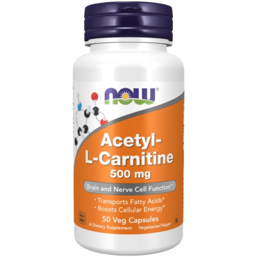 NOW Acetyl L Carnitine 500mg 50's