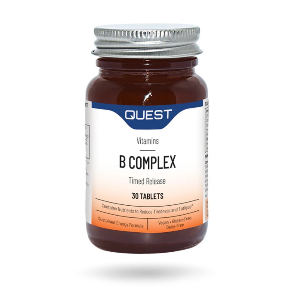 Quest Mega B100 Timed Release - High Potency Vit B Complex 30's