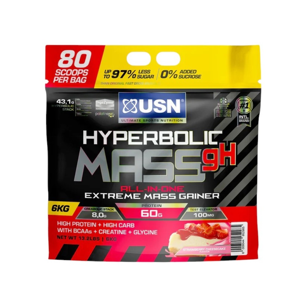 USN Hyperbolic Mass gH Strawberry Cheesecake 6kg