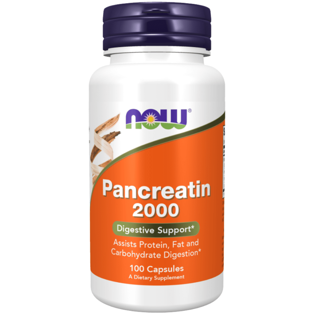 NOW Pancreatin 2000Mg Caps 100's