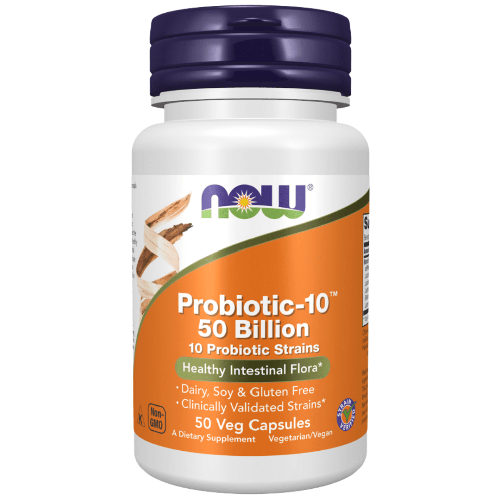 Now Probiotic-10 50 Billion Veg Caps 50's
