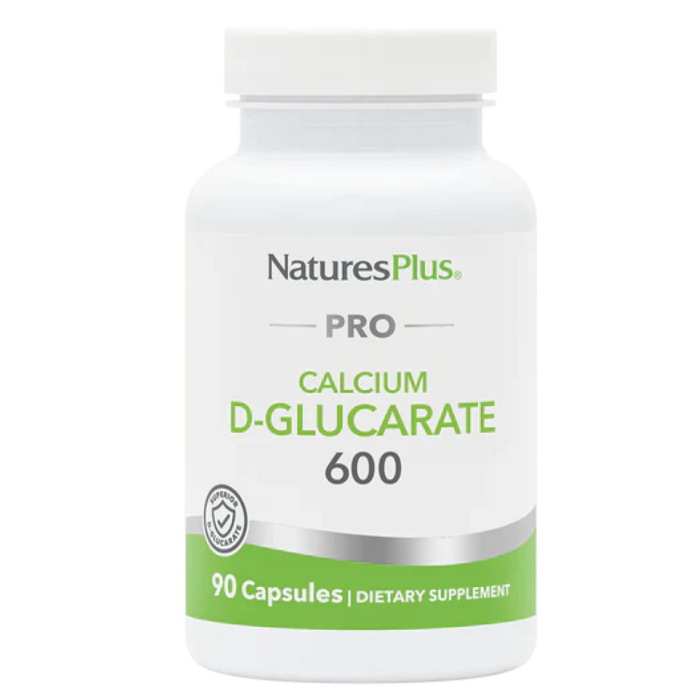 NaturesPlus PRO Calcium D-Glucarate (CDG) 600 Mg Capsules