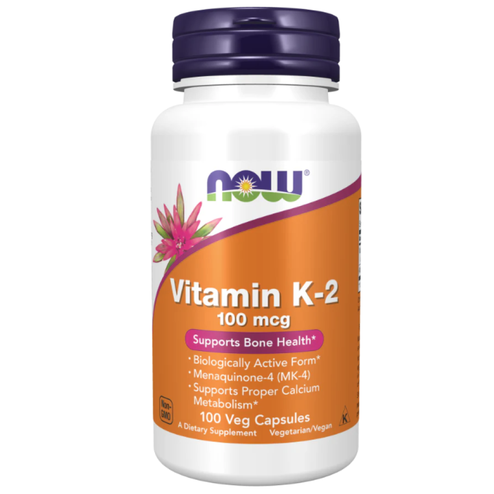 NOW Vitamin K2 100mcg Caps 100's